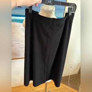 EILEEN FISHER Black Viscose Skirt, Sz XL